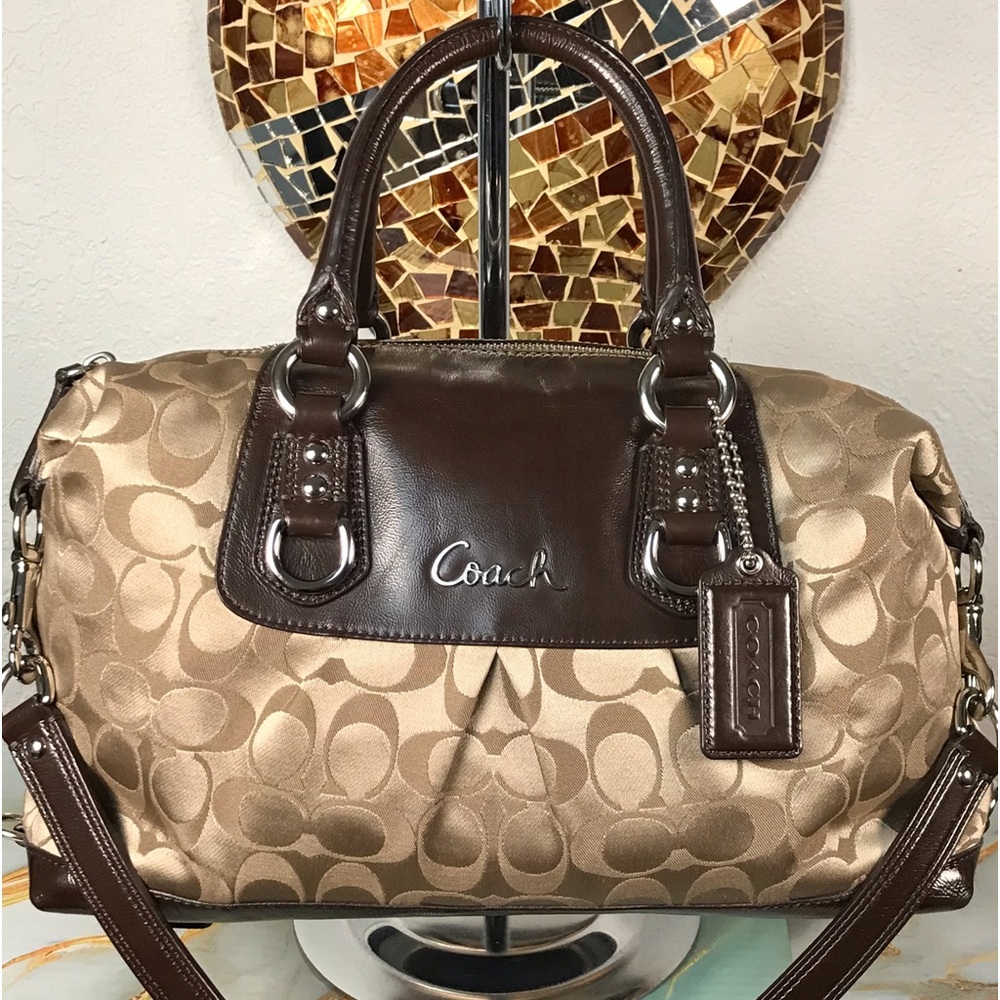 COACH 2010 Ashley Signature Sateen Satchel Bag 😍🔥 - Picture 3 of 17